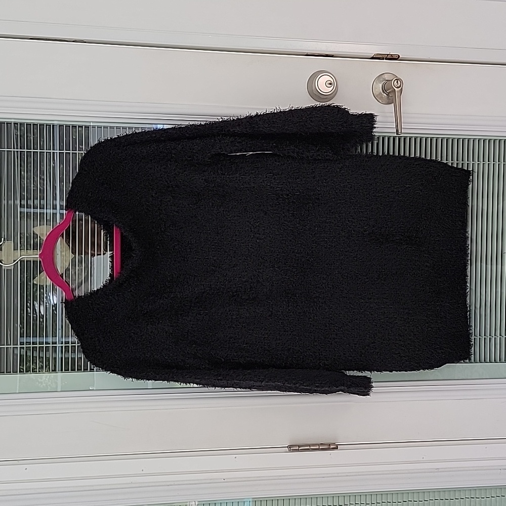 Snails & Cinnamon Fuzzy Eyelash Sweater can be worn off the shoulders